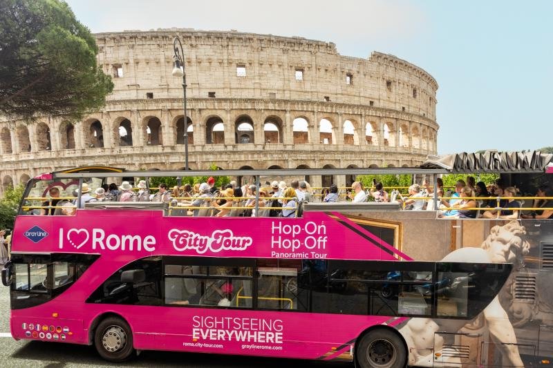 I Love Rome Grayline Rome Open Roof Top Bus Rome Italy