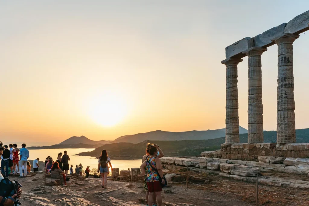 Sunset at Cape Sounion
